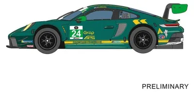 Produktbild von Porsche 911 GT3 R Slotcar Wright Motorsports No.24 1:32