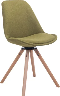 Produktbild von Besucherstuhl HLO-CP50 Drehbar Natura Stoff Rund  grün