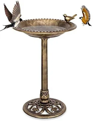 Image de Mangeoire pour oiseaux sauvages, style rétro, avec abreuvoir