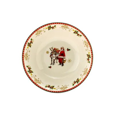 Image de Domdekoracji Bol 555-7036 Porcelaine Noël 18 cm