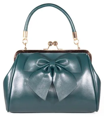Produktbild von Banned Retro Handtasche - Lockwood Bow Grün