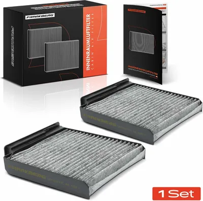 Immagine prodotto di Frankberg 2x filtro aria cabina a carboni attivi per Dacia Duster Logan Nissan Micra 3