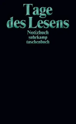 Produktbild von Notizbuch suhrkamp taschenbuch. Tage des Lesens