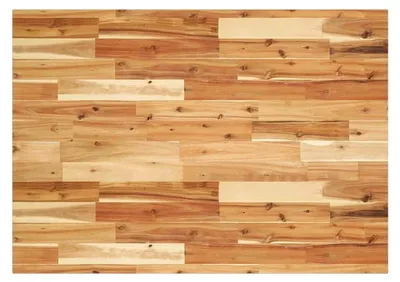 Produktbild von Rechteckige Tischplatte aus Massivholz, 100x70x2cm, Akazie