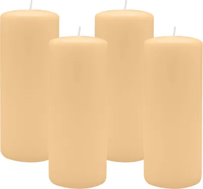 Produktbild von 4er Set Adventskranzkerzen Beige Ø 80 x 200 mm