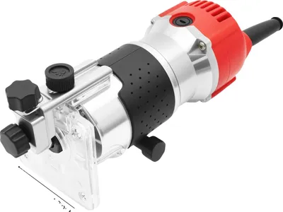 Image de Fraise à bois, profondeur réglable, moteur hautement efficace, rouge