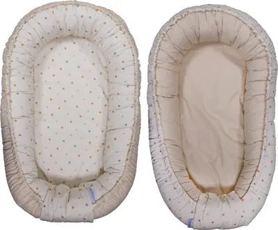 Produktbild von MamaLoes Babynest Wendbares Design Punkte Muster
