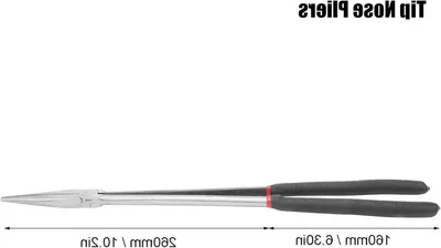 Professionelle Langpunktzange 400mm aus Werkzeugstahl mit Kunststoffgriff für enge Räume und Präzisionsarbeiten