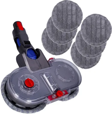 Produktbild von Sillar Elektrischer Wischaufsatz mit Wassertank für Dyson V15 V11 V10 V8 V7 Staubsauger, Einschließlich 3 Sätze von Wischpads, Staubsauger mit Abnehmbarer Wassertank - Ersatzt