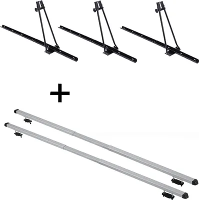 Produktbild von 3x Fahrradträger ORION + Dachträger RAPID kompatibel mit für Jeep Grand Cherokee (WJ) (5Türer) 99-04