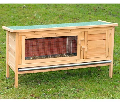 Productafbeelding van Nagerhaus Alfred: 116 x 45 x 62 cm. Konijnenhok met bitumen dak