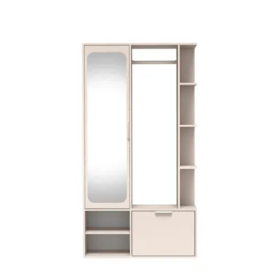 Produktbild von NIVALA-Garderobe für den Flur mit Spiegel und Schuhschrank