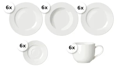 Produktbild von Kaffee- & Tafelservice 30 tlg. Saphir