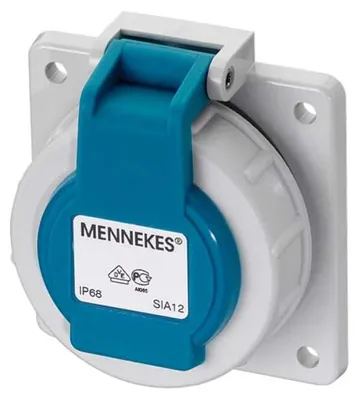 Zdjęcie produktu dla Gniazdo natynkowe Mennekes Schuko 16A2p+E 230V IP68 BL 17006