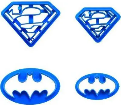 Produktbild von Superman und Batman Ausstechformen - Cakesicq