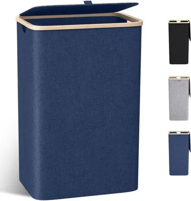 Produktbild von Marineblaues, 100L, schmaler, ausnehmbarer Beutel, Waschbehälter