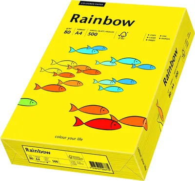 Produktbild von Papyrus Rainbow A4 500er, A4 (210×297 mm), Matt, Gelb