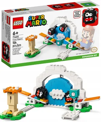 Productafbeelding van LEGO 71405 Super Mario Fuzzy-Flipper – Uitbreidingsset, speelgoed om te combineren met de Mario, Luigi of Peach startset