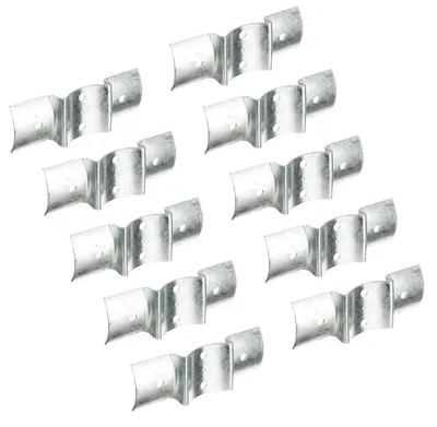 Immagine prodotto di Alberts 867096 Raccordo per recinzione, zincato a caldo, per pali e palizzate Ø100 mm, 70 x 200 mm, set da 10
