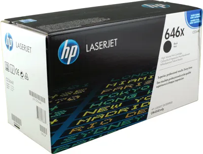Zdjęcie produktu dla HP 646X oryginalny wkład z czarnym tonerem LaserJet XL, 17000 stron(y), Czarny, 1 szt.