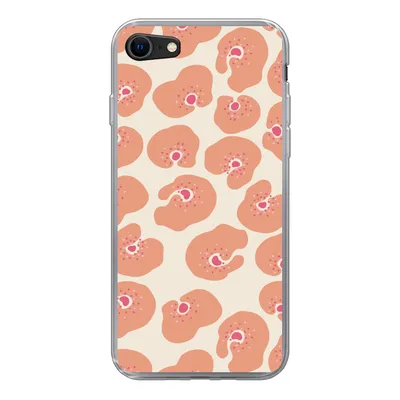 Produktbild von MuchoWow® Handyhülle Schutzhülle Hülle für iPhone SE 2020 Blume - Muster - Abstrakt Silikon Softcase Handy Hülle - Kartenbesitzer
