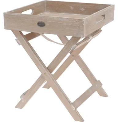 Produktbild von Beistelltisch - Holz - mit Tablett - 36 cm