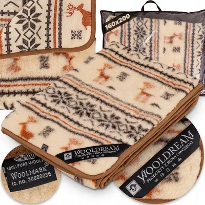 Produktbild von Wooldream Merino Woll-Unterlage Decke Unterlage 160x200 cm
