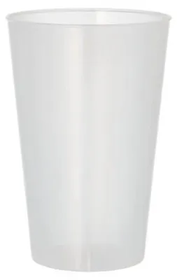 Produktbild von Mehrweg-Trinkbecher PP 0,4 l Ø 8,6 cm · 12,9 cm transluzent extra stabil