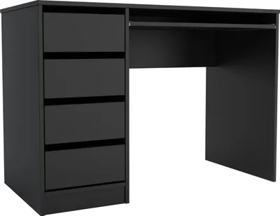 Produktbild von Moderner Schreibtisch mit Schubladen ERIS für den Raum (SCHWARZ)