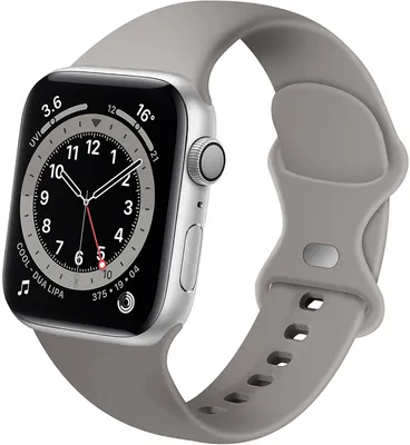 Produktbild von Strap-it Apple Watch 8 Armband Silikon (Grau)