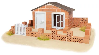 Produktbild von Bausatz "Teifoc Domek" mit 130 Teilen, in einer Schachtel mit den Maßen 35x29x8 cm