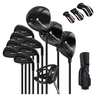 Produktbild von Herren Golfschläger-Set mit Tasche - Komplettset - 460CC Titan-Driver - #3 Fairwayholz - #4 Hybrid - Leicht - Tragbar