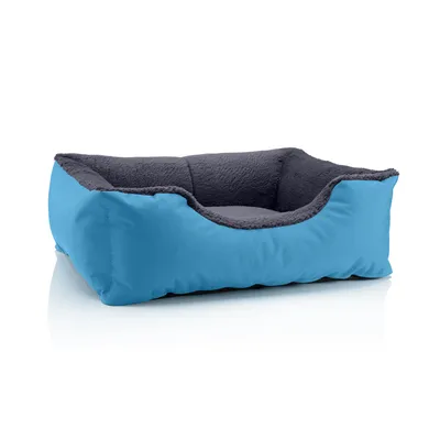 Obrázek produktu pro Pelíšek pro psy TEDDY, pohovka pro psy,(S) cca 55x40x17cm,BLUE-ROCK (šedomodrá)