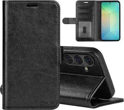 Image de Étui portefeuille SiGN pour Samsung Galaxy S25 - Noir