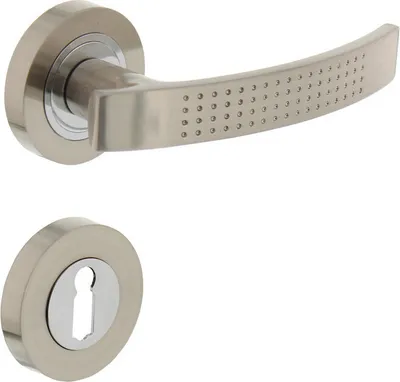 Produktbild von Türklinke William auf BB-Rosette Nickel matt