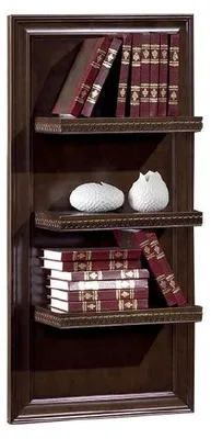 Immagine prodotto di Soggiorno XXL libreria in legno massiccio 131cm scaffale Scaffali CD DVD libri