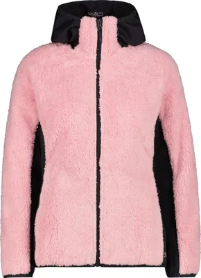 Produktbild von CMP Damen Highloft Fleece Jacke mit Kapuze pink 38