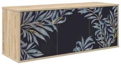 Imagen del producto de Mueble de TV de pared, modelo DOKKUM, 102 x 33 x 40 cm, acabado en roble Sonoma