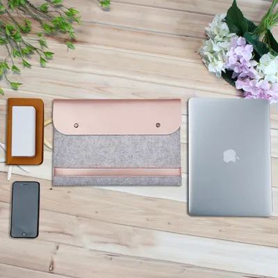 Produktbild von MacBook Sleeve Kožené pouzdro z plsti Pouzdro na notebook pro Apple Macbook Air Pro 13,3 palce