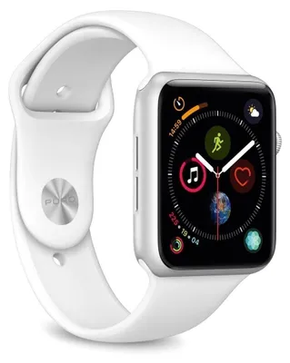 Image de Bracelet SBS ICON en silicone pour Apple Watch 42/44 mm (AW44ICONWHI)