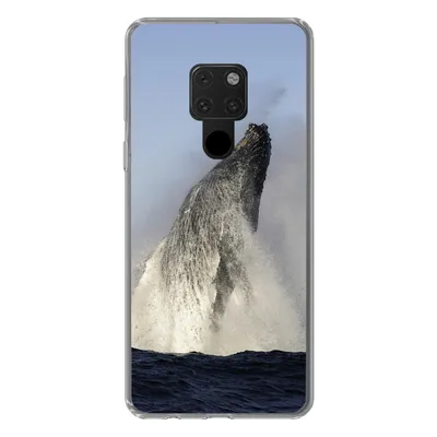 Produktbild von MuchoWow® Handyhülle Schutzhülle Hülle für Huawei P40 Lite Wal - Wasser - Südafrika Silikon Softcase Handy Hülle - Handy