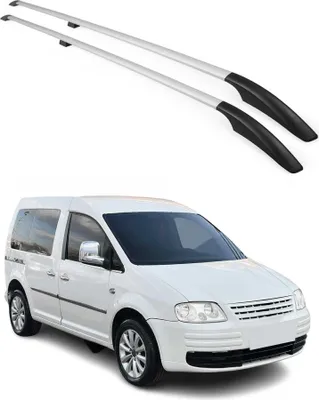 Image de Barres de toit longitudinales pour VW Caddy 2003-2020 L1 Aluminium Gris