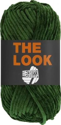 Produktbild von Lana Grossa THE LOOK 100 g samtig weiches und stabiles Chenillegarn 120 m, Farbe:015 - Flaschengrün