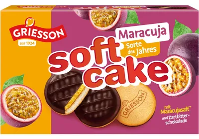 Produktbild von Griesson Soft Cake Maracuja Zartbitter 2x150g