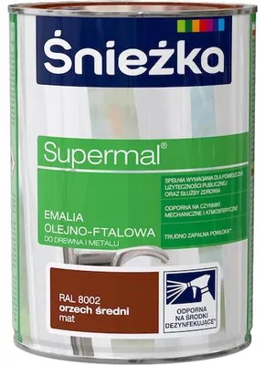 Produktbild von Öl-Phthalharz Lackfarbe für Holz & Metall, RAL8002 Nuss mittel, matt, 0,8L