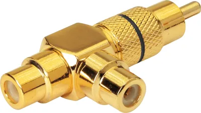 Produktbild von Dynavox Cinchkupplung Stecker auf 2 x Buchse, Schwarz