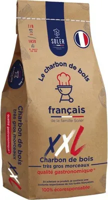 Produktbild von Holzkohle XXL - 50l. Sehr große Stücke
