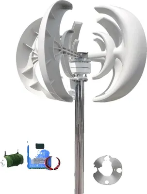 Obrázek produktu pro Generátor větrné turbíny, vertikální osa, hybridní solární kompatibilita, s hybridním řízením, 3000W-b, 24V-a