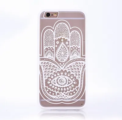 Produktbild von Handy Hülle Mandala für Samsung Galaxy J3 2016 Design Case Schutzhülle Motiv Hand Fatima Cover Tasche Bumper Weiß