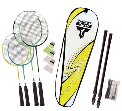 Produktbild von Talbot-Torro Badminton-Set FAMILY 2 Junior+2 Standardschläger im Thermobag